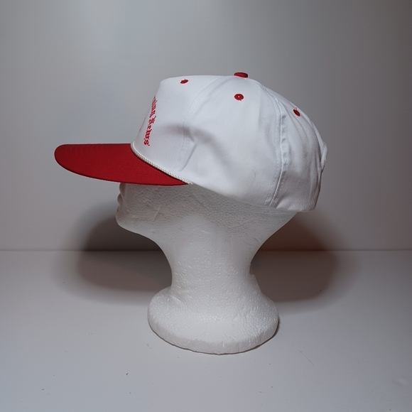 Vintage The Dallas Morning News Promotional Snap Back Trucker Hat White / Red Se - Picture 5 of 6